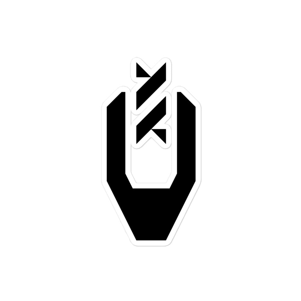 V Logo Sticker