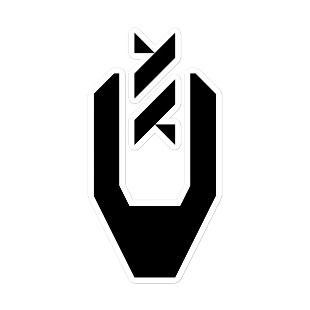 V Logo Sticker